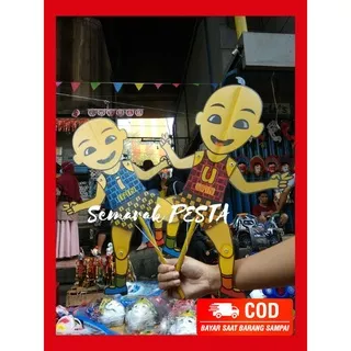 (1Pcs)boneka wayang,wayang upin ipin,mainan anak,edukasi,wayang mainan,wayang karakter