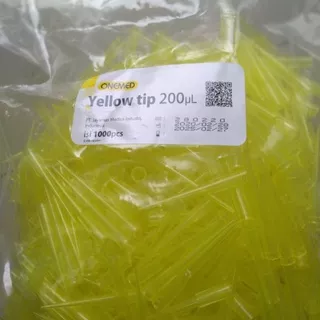 yellow tips yellow tip kuning 100 ul 100ul bag isi 1000 pcs