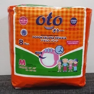 Oto Adult Diapers Popok Dewasa Model Celana / Adult Pants M isi 8