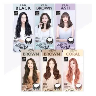 Mise En Scene Hello Cream x BLACKPINK Dye Hair Cat Rambut Pewarna Rambut Cat Rambut Korea 6 Colors