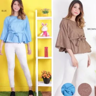 RF Fashion embose newclove top Embose Bahan Embose Motif Ukuran Fit L