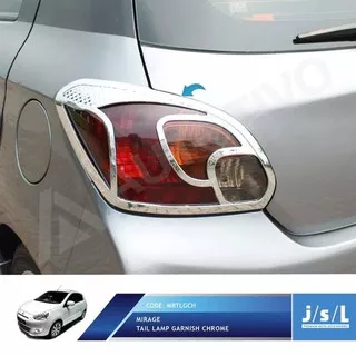 Jual Aksesoris Mobil Mitsubishi Mirage Garnish Lampu Belakang Jsl/Tail Lamp Garnish Chrome