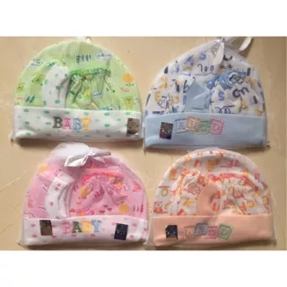 Paket topi sarung tangan kaki bayi baru lahir / set mitten booties hat newborn baby / gift for baby