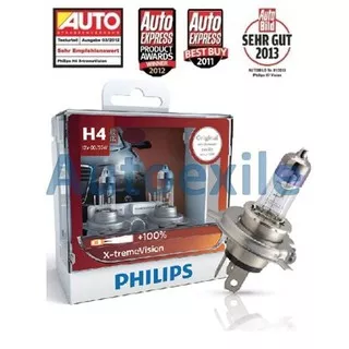 Philips Xtreme Vision H4 H7 H11 HB3 HB4 12V 3350K XtremeVision X-tremeVision - Lampu Motor Mobil