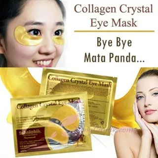 1 Pasang Masker Mata Collagen Crystal Eye Bag Mask Gold Emas Sachet Kantong Black Panda Anti Aging Wrinkle AK035