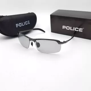 Sunglasses kacamata pria Police Photocromic,super sporty mewah polarize