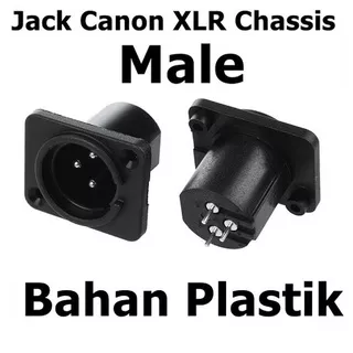 Jack Canon Body Plastik Connector MIC 3 Pin XLR Male Jack Plug