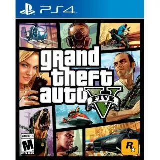 PS4 Grand Theft Auto V / GTA V / GTA 5 New Sealed BD Games Game Baru CD DVD Kaset Play Station