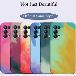 Casing Oppo A1 A37 A39 A57 A59 A59s A83 A91 A92s A93 F1s F1 F3 Lite F15 F17 Pro Reno 3 4G 4Z 5G Neo 9 Water Color Paint Pattern Slim Soft TPU Silicone Case Cover