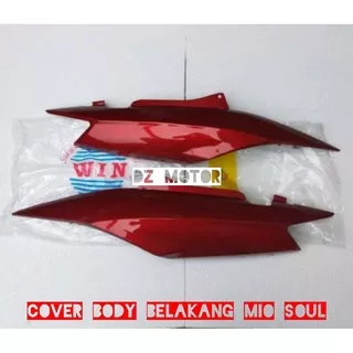 Cover Body Belakang Yamaha Mio Soul Lama Old 14D Hitam Putih Merah Maroon Merek WIN