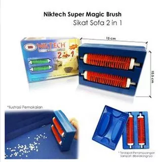 Niktech Sikat Karpet dan Sofa 2 Roll Serbaguna - Super Magic Brush