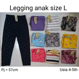 legging callysta legging anak size L boleh pilih motif