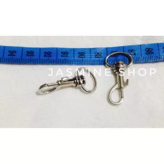 Per 6 pcs Pengait Tas Dompet / Handle Hook Silver / Nikel