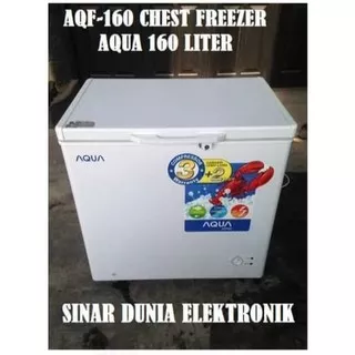 AQUA Chest Freezer / Box Freezer 150 Liter AQF-160 PROMO GARANSI RESMI