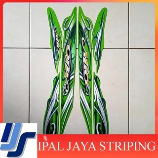 stiker striping motor mio sporty 2010 hijau