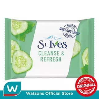 St Ives Cleanse & Refresh Cucumber Refreshing Facial Cleansing Wipes