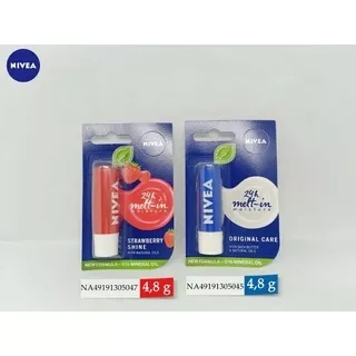 NIVEA Lip Care Lip Balm Original Care - Strawberry Shine - 4,8 g