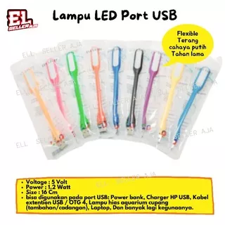 lampu led port usb type sikat lampu flexible 1,2w 1,2 watt warna warni lampu akuarium lampu cadangan