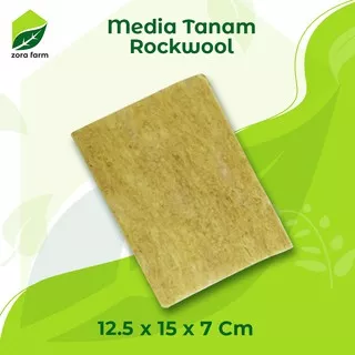 Rockwool Media Tanam Hidroponik Ukuran 12.5 Cm x 15 Cm  x 7 Cm 1/8 Slab CULTILENE