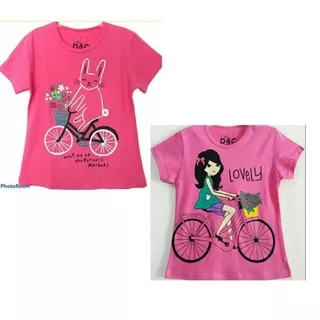 Restok Kaos Anak Star Bunny Lovely Sepeda 1-10 Tahun