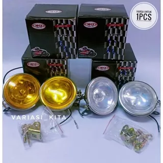 Lampu Tembak Kabut Bulat / Lampu Sorot Bulat / Foglamp Bulat Universal Motor Mobil 1pcs