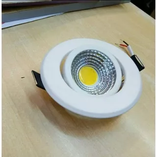 Lampu Downlight LED Spot sorot 5W 5 w watt COB 5watt GARANSI spotlight putih kuning warm white 5watt