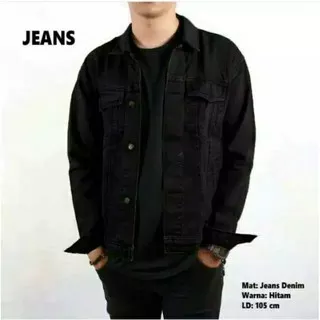 Jaket Jeans hitam pria wanita