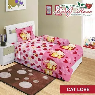 Sprei Lady Rose 90x200 cm - Cat Love