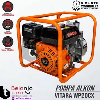 Vitara Mesin Pompa Air Irigasi  2 Inch WP 20 CX Alkon Bensin 2 Inch