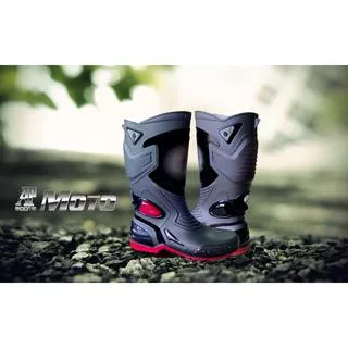 Safety Boots Sepatu Karet Bikers PVC Anti Tembus Air Banjir Hujan AP BOOTS MOTO 3 MOTO3