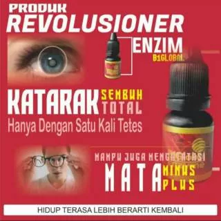 ENZYM BIGLOBAL OBAT MATA MINUS PLUS SILINDER KATARAK CUKUP 1 SD 2 TETES LANGSUNG ADA PERUBAHAN