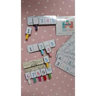 missing number/jepit angka/mainan montessori/urutan angka/worksheet number/main mencari angka hilang