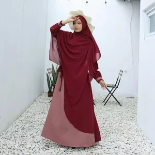 Gamis Set Khimar Ayesha Dress Rayya Khimar