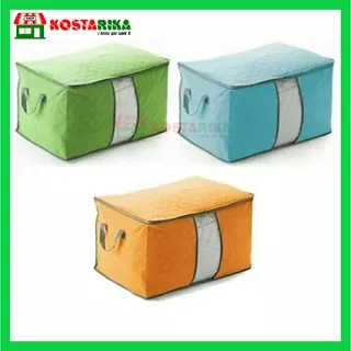 Storage Bag Bamboo Model Tidur Atau Tempat penyimpanan pakaian dan Selimut