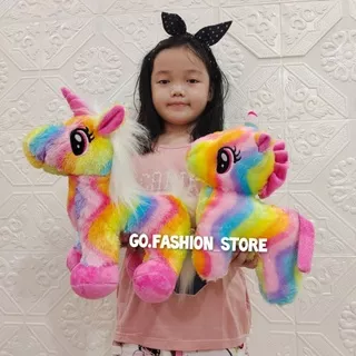 Boneka Unicorn Pony Rainbow Besar Berkualitas