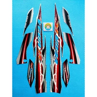 STRIPING VEGA R NEW 2007 2008 SILVER HITAM STIKER MOTOR YAMAHA VEGA R TERLARIS TERBAIK