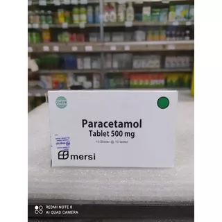 Paracetamol Tablet 500 mg Mersi per box 100 Tablet Paracetamol 500mg