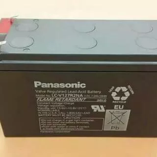 Aki Kering Panasonic 12V 7.2Ah Accu VRLA 12 Volt Asli Original Genuine utk UPS