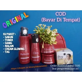 COD Hemat Paket GlowingPaket Basic+Glowing Gold Gel LC Beauty Cream KF Skin Care KFSkin ori