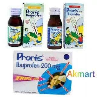 PRORIS SIRUP 60 ML / FORTE SYRUP 50 ML IBUPROFEN - TABLET / KAPLET MENURUNKAN PANAS All variant