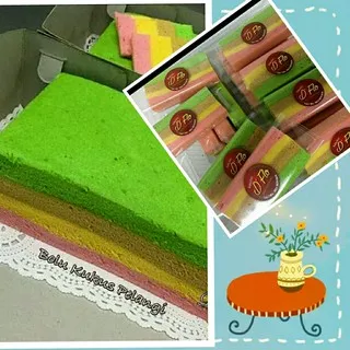 Bolu kukus pelangi 22x22/ rainbow cake/ Bolu enak./Toko kue bekasi