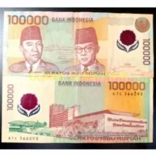 Uang Kuno 100000 Polymer 1999 VF