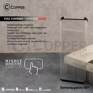 Copper Full Covered Tempered Glass - Samsung Galaxy S8 Plus
