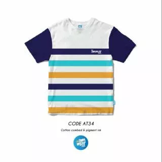 Baju Kaos Anak Laki-laki Cowok Tangan Pendek Motif Salur Kualitas Premium Distro