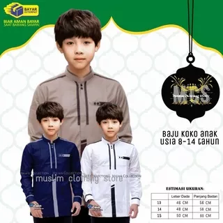 BAJU KOKO ANAK LENGAN PANJANG EL RUMI COKAU TOSCA PUTIH TERMURAH TERBARU TERLARIS KATUN POLOS BISA BAYAR DITEMPAT BAJU KOKO SERAGAM HADROH ANAK MASA KINI BAJU KOKO NUSANTARA SERAGAM AZZAHIR ALMUSYIDDIN BAJU KOKO ANAK KERAH KANCING BAJU ANAK ANAK SD SMP