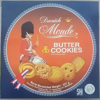 Monde Danish Butter Cookies 227gr ( Pake Kaleng )