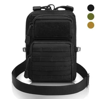 TAS HP TACTICAL TAS SELEMPANG 321 TAS SELEMPANG MINI ARMY HITAM