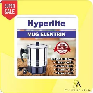 Hyperlite Mug TM-11 Teko Elektrik Stainless TM11 Heater Pemanas Air 0.8L Mug Gelas Pemassak SerbagunaTermurah Surabaya