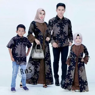 Baju Batik Couple Keluarga Modern Coklat Set Seragam Couple Batik Sarimbit Pasangan Suami Istri Ayah Ibu Dan Anak Laki-laki Cowok Cewek Perempuan Sragam Atasan Kerja Pesta Kondangan Dress Busui Jumbo Batik pekalongan Kekinian Premium Terbaru Termurah