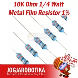 10K Ohm 1/4 Watt Metal Film Resistor 1%